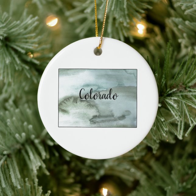 Colorado State Illustration Ornament (Tree)