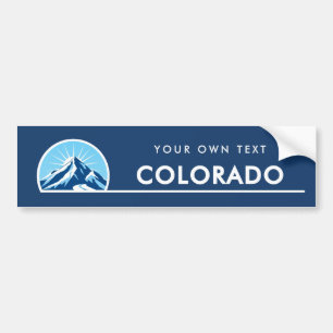 Colorado state mountain car Bumper Sticker