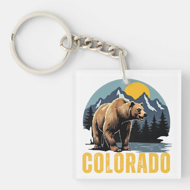 Colorado State Pride Acrylic Keychain (Front)