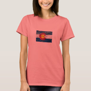 Colorado State Vintage Retro Colorado flag T-Shirt