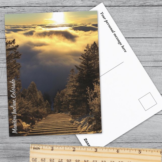 Colorado Sunrise Cloud Inversion Manitou Incline Postcard (Creator Uploaded)