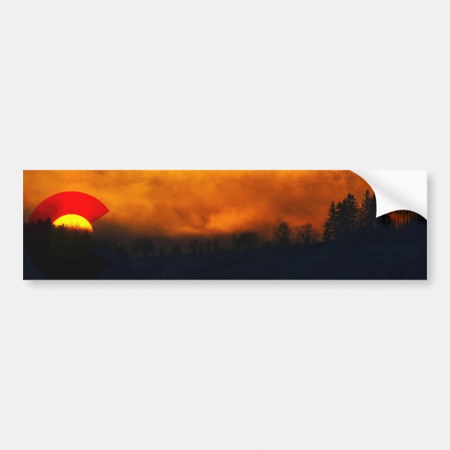 Colorado Sunset I Bumper Sticker (Front)