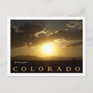 Colorado Sunset Postcard