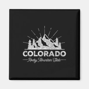 Colorado T Shirt Vintage Hiking Retro Tee Design Magnet