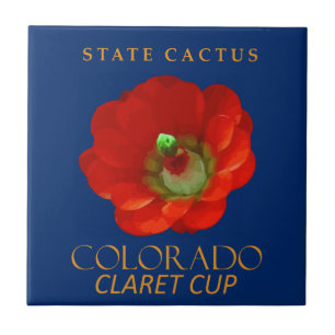 Colorado Territory Cactus The Claret Cup Cactus Tile