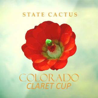Colorado Territory Cactus The Claret Cup Cactus Window Cling