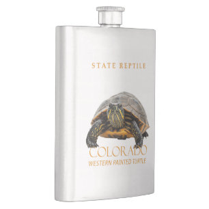 Colorado Territory Reptile Western Painted Turtle Hip Flask