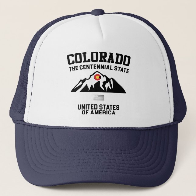 Colorado The Centennial State Trucker Hat (Front)