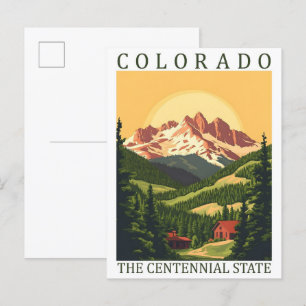 Colorado the Centennial State USA Travel Place Postcard