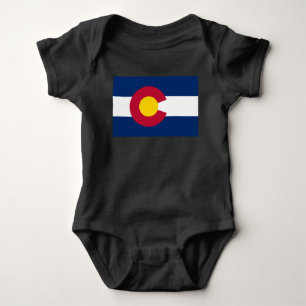 Colorado: The Centennial US State Flag Baby Bodysuit
