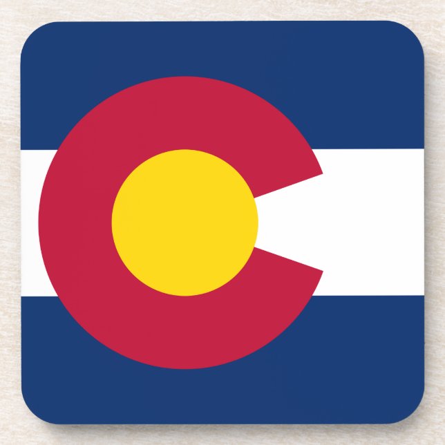 Colorado: The Centennial US State Flag Coaster (Front)