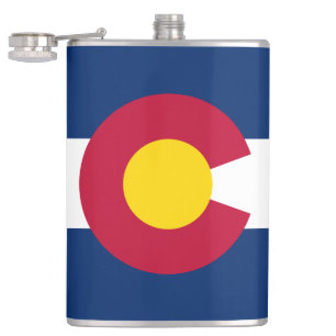 Colorado: The Centennial US State Flag Hip Flask