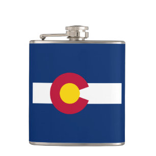 Colorado: The Centennial US State Flag Hip Flask