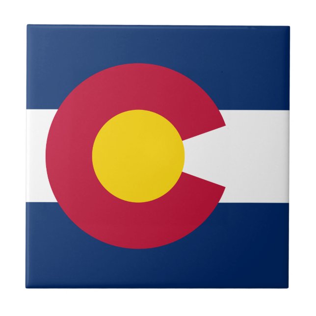 Colorado: The Centennial US State Flag Tile (Front)