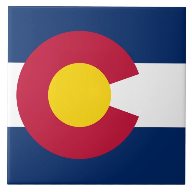 Colorado: The Centennial US State Flag Tile (Front)