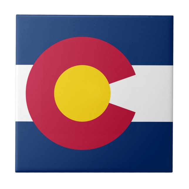 Colorado: The Centennial US State Flag Tile (Front)