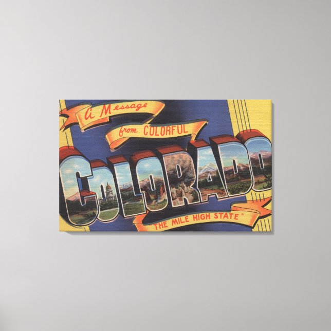 Colorado (The Mile High State) Canvas Print (Front)