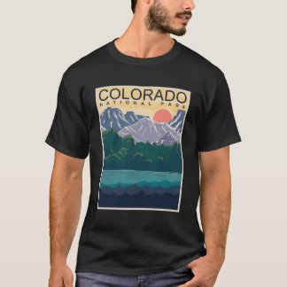Colorado The Rocky Mountains Illustration T-Shirt