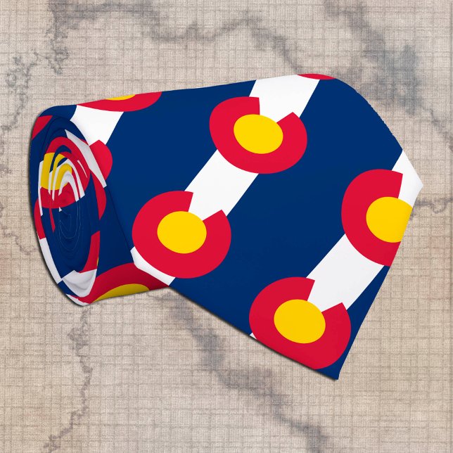 Colorado Ties, fashion USA, Colorado Flag business Tie (Creator Uploaded)