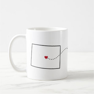 Colorado to Connecticut - Heart2Heart Coffee Mug