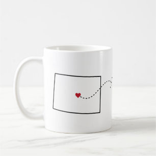 Colorado to Idaho - Heart2Heart Coffee Mug