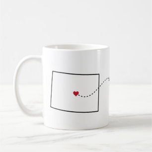 Colorado to Indiana - Heart2Heart Coffee Mug