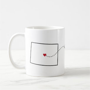 Colorado to Iowa - Heart2Heart Coffee Mug