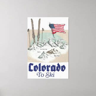 Colorado to Ski Canvas Print