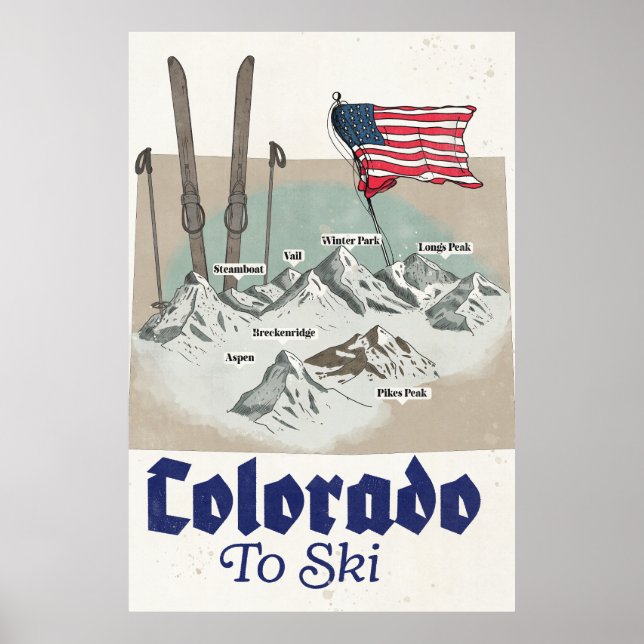 Colorado to Ski Poster (Front)