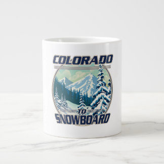 Colorado To Snowboard Large Coffee Mug