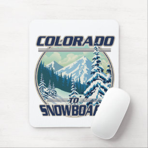 Colorado To Snowboard Mouse Mat