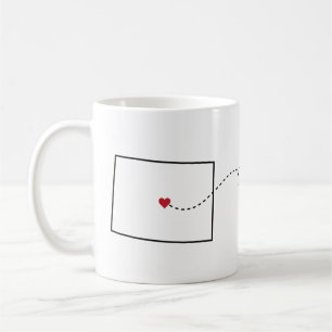 Colorado to Wisconsin - Heart2Heart Coffee Mug