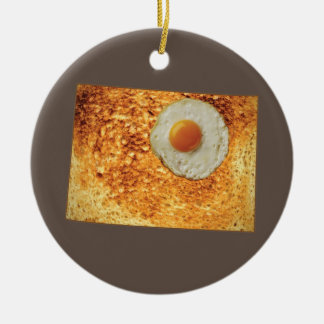 Colorado Toast & Egg Ceramic Tree Decoration