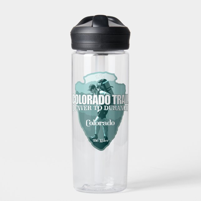 Colorado Trail (arrowhead T)  Water Bottle (Front)
