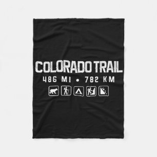 Colorado Trail Hiking Fleece Blanket