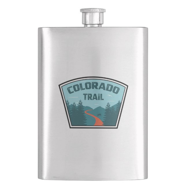 Colorado Trail Hip Flask (Front)