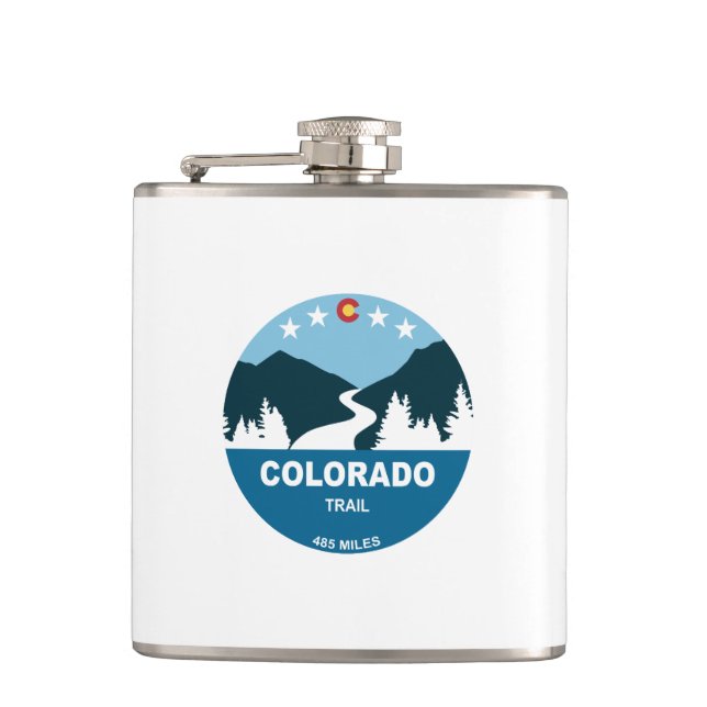 Colorado Trail Hip Flask (Front)