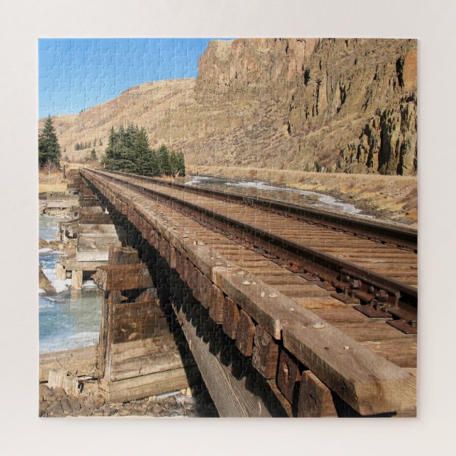 Colorado Train Trestle - 20x20 - 676 pcs. Jigsaw Puzzle (Vertical)