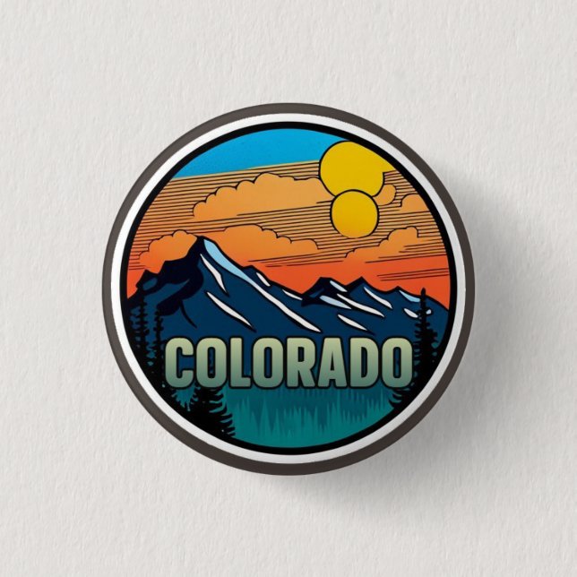 Colorado Travel Pinback Button (Front)