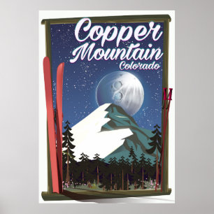 Colorado travel poster Copper Mountain