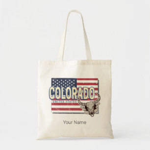 Colorado United States Retro State Map Vintage USA Tote Bag
