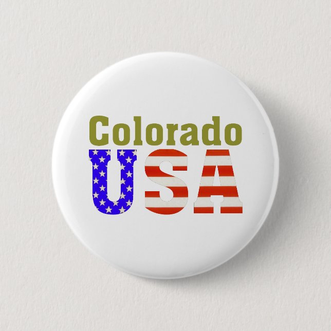 Colorado USA Aashen alpha 6 Cm Round Badge (Front)