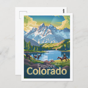 Colorado USA America Vintage Famous Travel Place Postcard