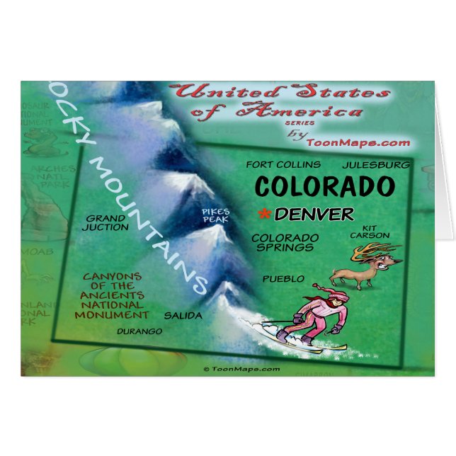 Colorado USA Card (Front Horizontal)