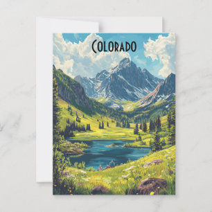 Colorado USA Vintage Travel Postcard