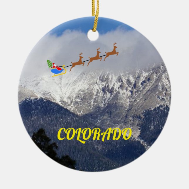 Colorado Vacation Christmas Ornament  (Front)