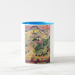 colorado  village Two-Tone coffee mug