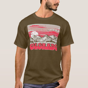 Colorado Vintage Eighties Mountains Retro Graphic  T-Shirt