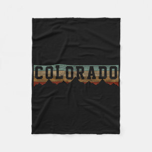 Colorado Vintage Rocky Mountains Nature Outdoor Hi Fleece Blanket