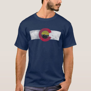 Colorado Vintage Tee - Retro Flag Fishing Hiking H